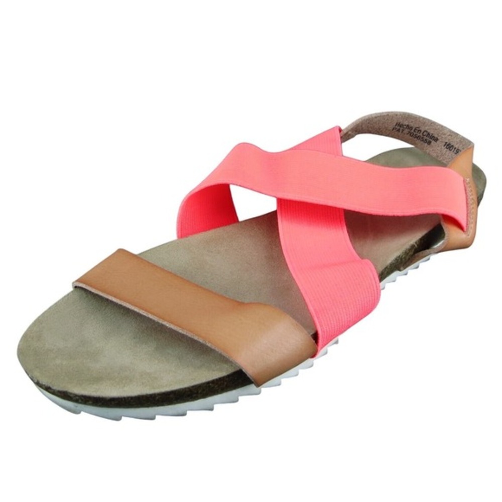 Brash‎  Women Strappy Sandal Shoes Pink Synthetic Size 9.5 Medium